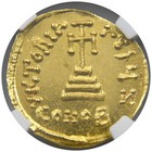 Byzantine Empire Ad641-668 Constans Ii Solidus Gold Coin Ngc Ch Ms