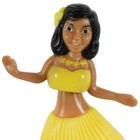 Solar Powered Dancing Decoration Dashboard Hawaiian Hula Girl Office Home Yellow
