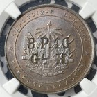  1889  Haiti 1 Gourde C s  b p  1 G Ggl h  Ngc Ms62bn Lot mk88 Km 51  100 Struck