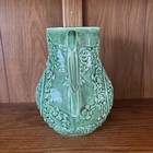 Vintage Bordallo Pinheiro Green Bunny Pitcher Jug Spring Rabbit Majolica