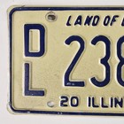 Illinois Dealer License Plate     free         Dl 2380   2008 Car Dealer 4 Digit Tag