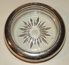 Lot Set Of 11 Frank M  Whiting   Co  Sterling   Cut Crystal Glass Coasters