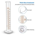 10pcs set Glass Measuring Graduated Cylinder Beaker Cup Lab Liquid Tube 5-100ml