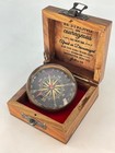 Antique Brass Compass Gift  Pocket Sundial Compass With Be Stong  locket 