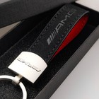Mercedes-benz Amg Keychain Keyring Car Logo Gift Motorsport Leather Alloy