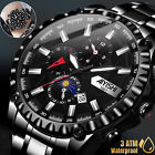 Waterproof Men Quartz Watch Classic Business Luminous Stainless Steel Wristwatch