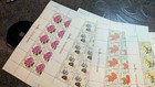 Bhutan  85-85h Mnh Partial Sheets Of 20 Stamps Each W Plate    Cat  110 