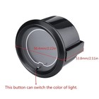Black 7 Color Led Display Elec 0-9999 Rpm Tachometer Tacho Gauge For 4 6 8 Cy   