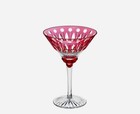 Hermes Saint  st   Louis Crystal Tommy Red Cocktail Martini One Glass Brand New