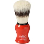 Red Large Shaving Brush With Stand Boar Bristles 24mm   55mm Omega Italy