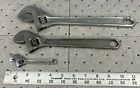 3pc Vintage Proto Professional Adjustable Wrench Set 12   10   4  - Made In Usa 