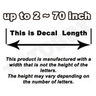 Custom Vinyl Decal Personalized Text Vinyl Sticker Lettering Decals Your Text