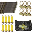 E-track Tiedown Kit  Four 2 x16  Ratchet Straps  Eight Tieoffs  Six O Rings 