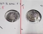 Lot Of 3 Usa Seated Liberty Half Dime     1839 1843 1855