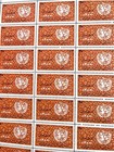 Collectible Middle East Stamps  Full Sheet Of Stamps  21st Un Anniversary