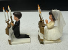 Vtg Holy First Communion Wilton Cake Toppers Boy   Girl Kneeling Catholic