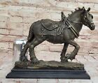 Fisher Large Western Full Round Bronze Sculpture Clydesdale Kings Horse Signed