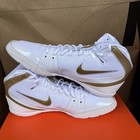 New Nike Freek Wrestling Shoes White metallic Gold 316403-100 Men Size 12
