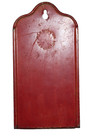 Vintage Match Holder P n c o  Red Metal Wall Mount 3  X 6  Fulton Il Usa