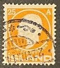 Travelstamps  1911 Iceland Stamp Scott  91 - 25a Jon Sigurdsson Used Handstamped