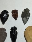 Obsidian And Shale Arrowheads