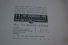Vintage Journal Blank Lined Record Book S e  m  Vernon No  73  300 Page