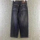 Avirex Youth Jeans 12 Black Baggy Skater Relaxed Wide Leg Y2k Mallgoth Grunge