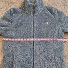 The North Face Osito Fleece Jacket Womens Size M Full Zip Navy Blue White Stripe