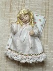 Ooak Dollhouse Miniature Porcelain Baby Girl Doll Jointed W  Her Baby Doll 1 12