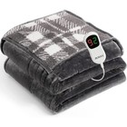 Heated Electric Blanket 72 x84  Flannel Heating Blanket With 10 Heating Levels
