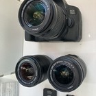 Canon Eos 750d  Camera And Accessory Lens Etc 18-55mm Lens Bundle Lot 