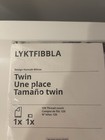 Ikea Lyktfibbla Twin Duvet Cover   Pillow Case Set Gray white Hearts New