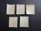 1902-03 St Lucia Set Sg58-62 Mounted Mint