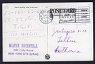 Usa 1937 Two Stamps On Postcard To Estonia  Zeppelin Airship  Statue Of Liberty