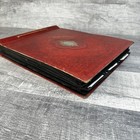 Vtg 1930s 1940s Tie Bound Photo Album Filled W  B w Baby Family Photos Scrapbook