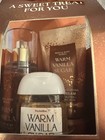 Bath   Body Works Warm Vanilla Sugar Travel Mini Gift Set 3 Pc    new 