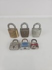 Lot Of 6 Vintage Small Medium Padlocks - Locksport Lock Set Locksmith Sport