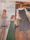 Simplicity 7040 Jumper Dress Long Short Sewing Pattern Jr 9 10 Vtg 70 s Uc Ff