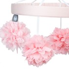 Lambs   Ivy Signature Botanical Baby Pink Floral Musical Baby Crib Mobile