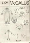 Mccalls Costumes 3306 Adult Size S Clown  Harlequin  Jester Sewing Pattern  Vtg