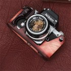 Retro Handmade Leather Half Camera Case Bag Protector Cover For Nikon F2 F3