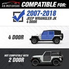 For Jeep Wrangler Jk Jku Unlimited 4 Doors 2007-2018 Door Side Running Boards