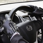 Men s Winter Leather Fleece Full Finger Gloves Warm Touch Screen Driving Gloves 