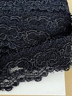 Yardage Vintage Black Lace Edging Tambour French Lace 6 Yards A17