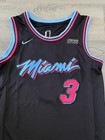 Size 48 - Dwyane Wade  3 Miami Heat Nike Black City Edition Basketball Jersey