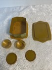 Vintage Celluloid Vanity Dresser Boxes-1pc Big And 2pc Small Art Deco Era