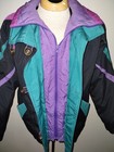 Vintage Be In The Current Seen Color Block Jacket Size Medium 80 s