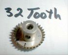 32 Tooth Metal Slot Car Crown Gear For 1 8  Shaft   Set Screw 48 Pitch Nos