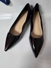 Hidden Heel Slip On Pointed Toe Patent Leather Shoes Office Work Size Pumps