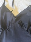 Vintage 1940   s Black Rayon Slip Dress Black Size 34